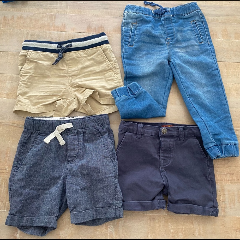 4 baby boy clothes bundle toddler shorts pant jogger bottoms 7 For all mankind